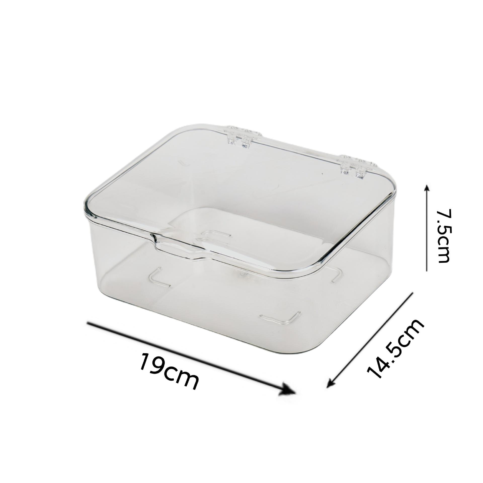 Transparent flip - top storage box for home use, a simple and stylish desktop dust - proof storage box прозрачный
Transparent flip - top storage box for home use, a simple and stylish desktop dust - proof storage box прозрачный