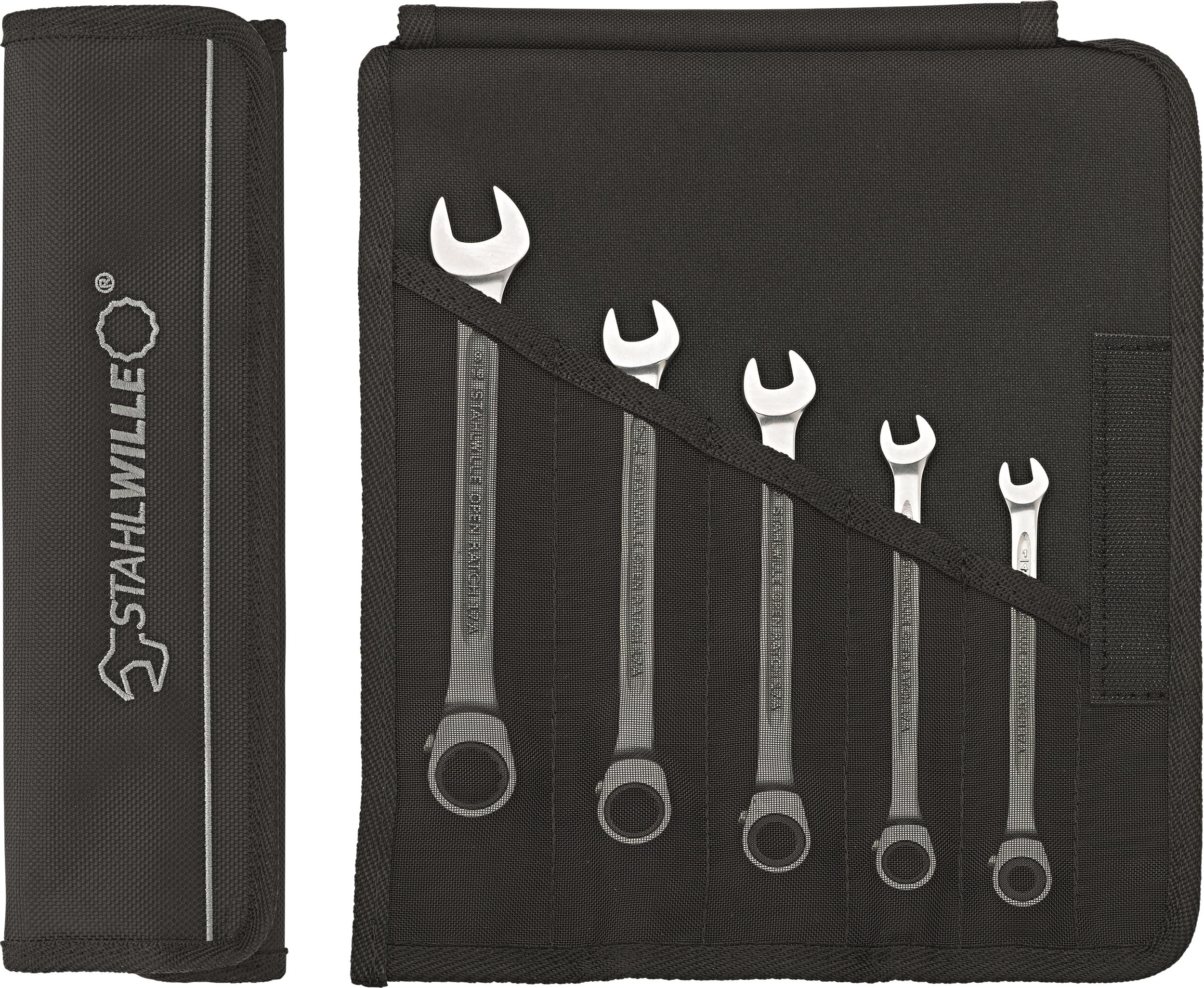 STAHLWILLE ratchet combination wrench set 5-piece 17/5 
STAHLWILLE ratchet combination wrench set 5-piece 17/5