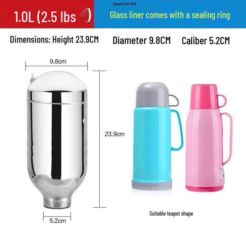 8 lb 5 lb Household Small Diameter Glass Thermos Bottle Liner See Details
8 lb 5 lb Household Small Diameter Glass Thermos Bottle Liner See Details