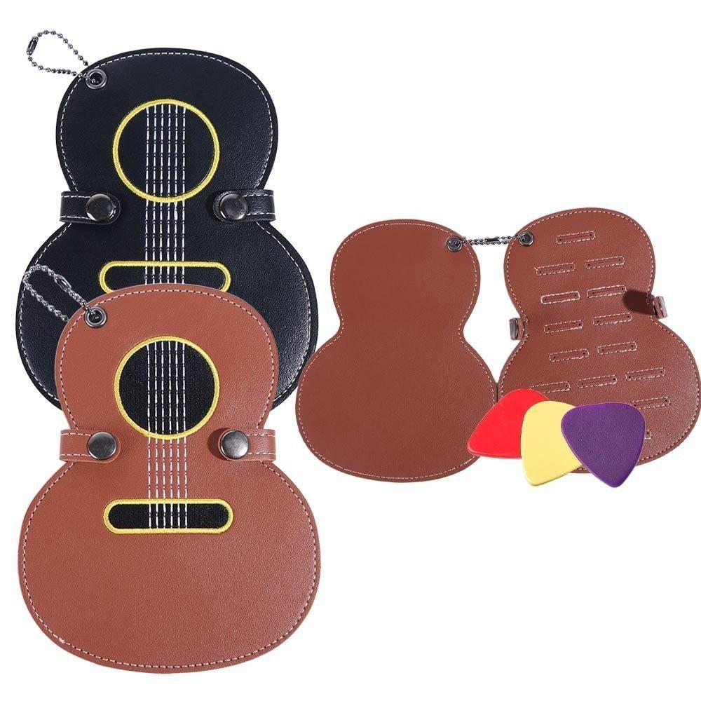 Leather Guitar Plectrums Bag Guitar Shaped Guitar Pick Clip Guitar Pick Holder Bag Bass чорний
Leather Guitar Plectrums Bag Guitar Shaped Guitar Pick Clip Guitar Pick Holder Bag Bass чорний