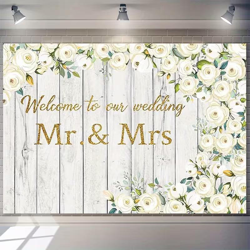 2D Floral Wood Wedding Backdrop for Photo Booth, Live Streaming and Decoration 47.2x31.5inch/120*80cm
2D Floral Wood Wedding Backdrop for Photo Booth, Live Streaming and Decoration 47.2x31.5inch/120*80cm