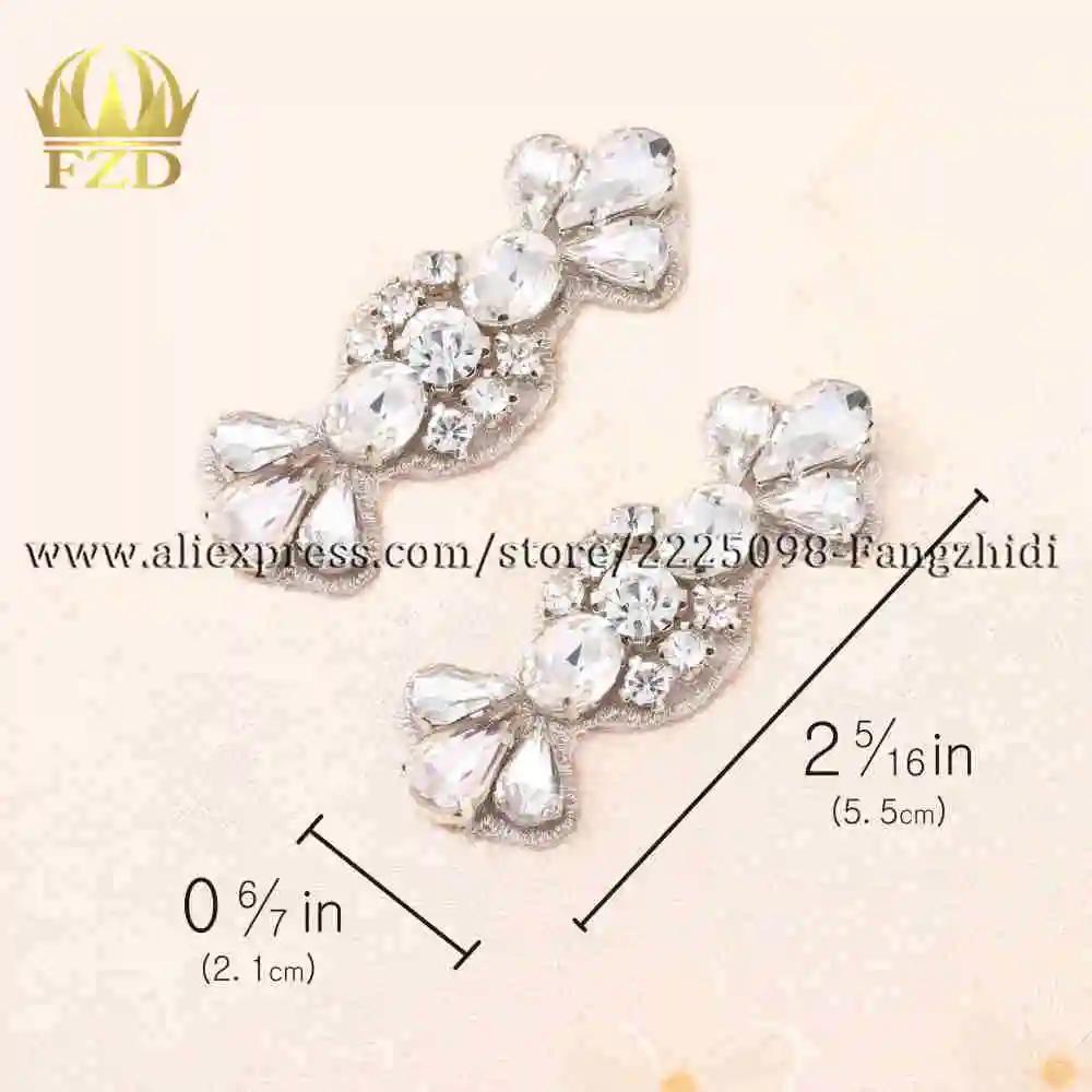 FZD (2PCS) Bow Shape Rhinestone Applique Hot Fix Silver Rose Gold Color for Dress Hair Accessory DIY Iron on Nail Rhinestones
FZD (2PCS) Bow Shape Rhinestone Applique Hot Fix Silver Rose Gold Color for Dress Hair Accessory DIY Iron on Nail Rhinestones