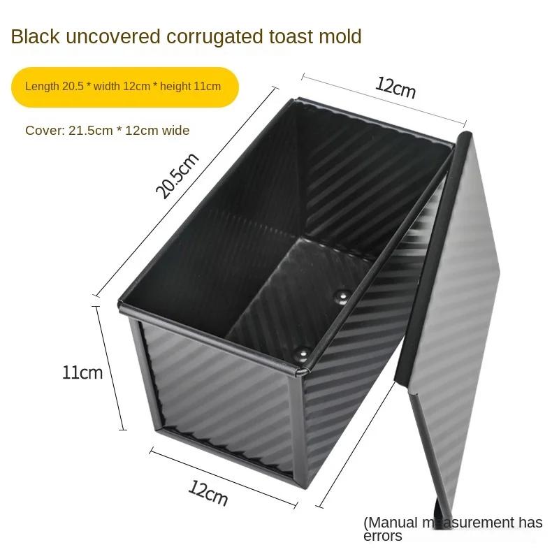 450gLoaf Pan With Cover Bread Baking Mould Cake Toast Non-Stick Toast Box with Lid Gold Aluminized Steel Bread Mould Bread Mold чорний
450gLoaf Pan With Cover Bread Baking Mould Cake Toast Non-Stick Toast Box with Lid Gold Aluminized Steel Bread Mould Bread Mold чорний