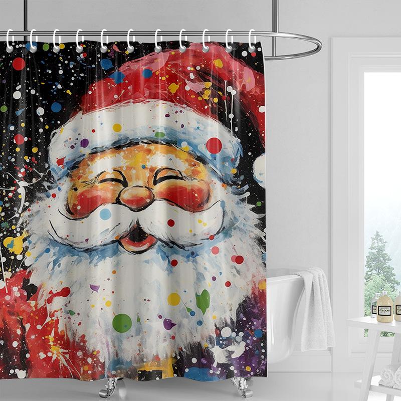 Home Decoration Shower Curtains For Bathroom Waterproof Curtain Fabric Modern Nordic Style Living Room Merry Christmas Winter W60H190(CM)-1 Pcs
Home Decoration Shower Curtains For Bathroom Waterproof Curtain Fabric Modern Nordic Style Living Room Merry Christmas Winter W60H190(CM)-1 Pcs