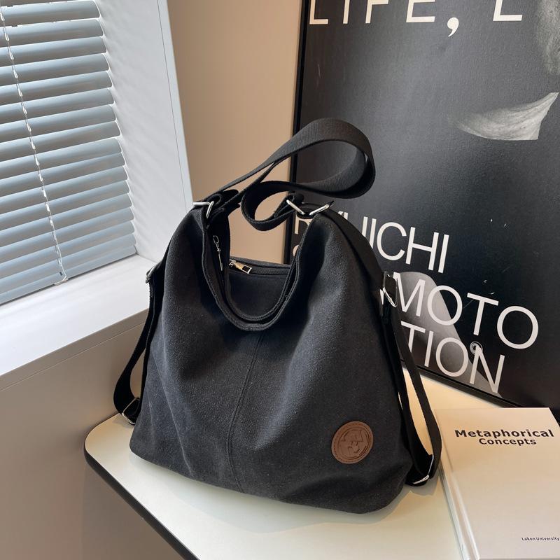 Canvas tote bag women s 2025 new fashionable large-capacity shoulder bag versatile student class backpack чёрный
Canvas tote bag women s 2025 new fashionable large-capacity shoulder bag versatile student class backpack чёрный