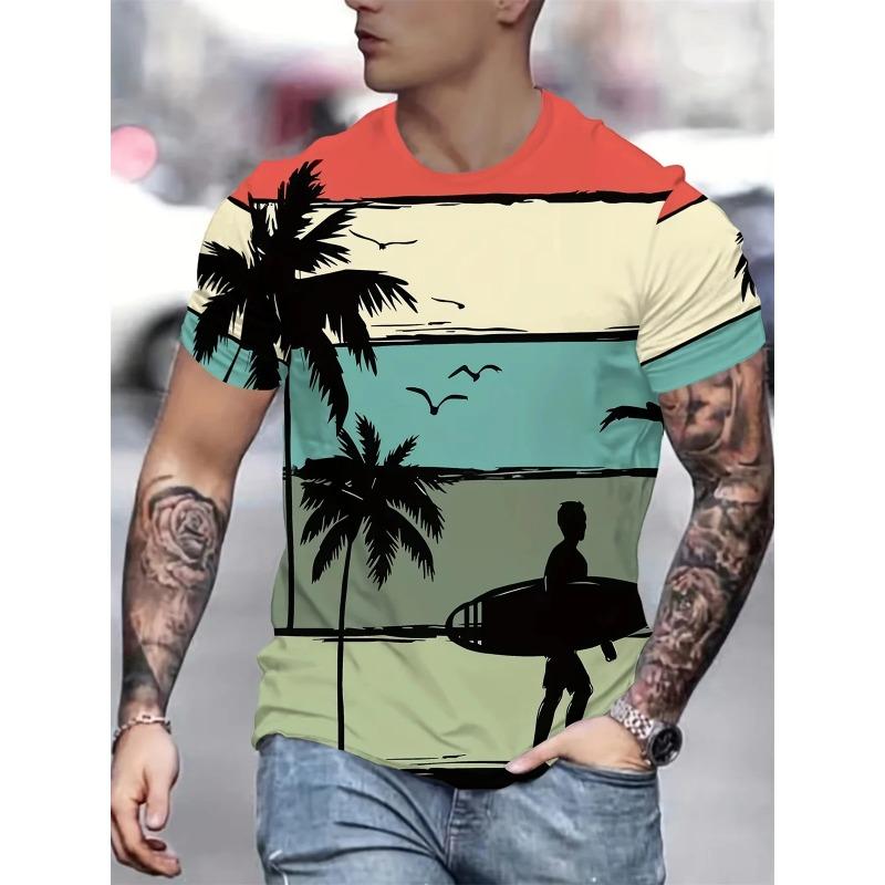 Летняя мужская футболка с коротким рукавом и круглым вырезом, топ с 3D-принтом пляжного кокоса, модная мужская футболка 6XL разноцветный
Летняя мужская футболка с коротким рукавом и круглым вырезом, топ с 3D-принтом пляжного кокоса, модная мужская футболка 6XL разноцветный