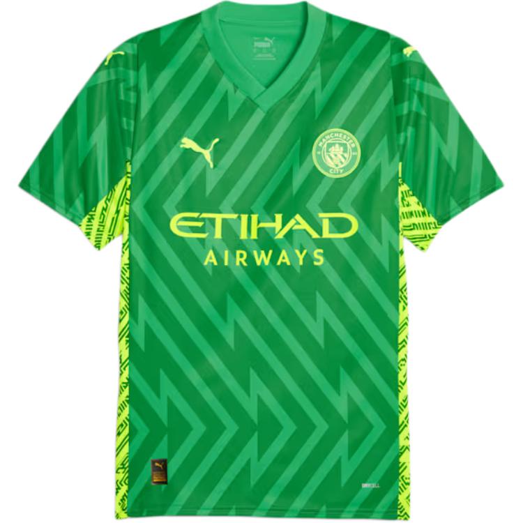 Puma Manchester City Goalkeeper Short Sleeve Jersey V-Neck All Over Letter Print Sweat-Wicking Football Shirt Men jersey Light-Green 770471-97 XXL
Puma Manchester City Goalkeeper Short Sleeve Jersey V-Neck All Over Letter Print Sweat-Wicking Football Shirt Men jersey Light-Green 770471-97 XXL