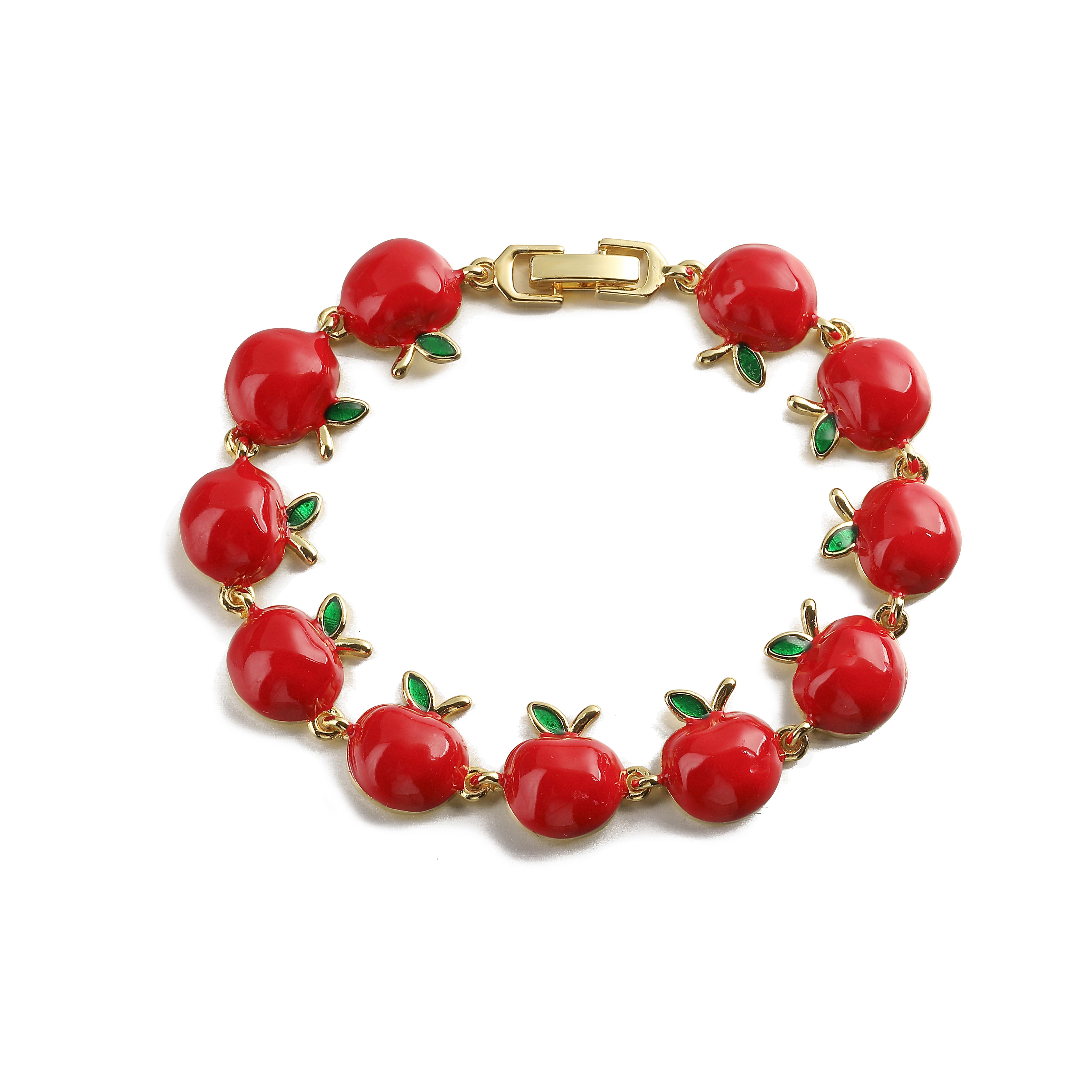 HECHENG, Fruit Bracelet Vintage Enamel Drip Oil Apple Strawberry Cherry Sweet Zircon Suitable for Women s Party Zircon 1 Piece Other&18cm
HECHENG, Fruit Bracelet Vintage Enamel Drip Oil Apple Strawberry Cherry Sweet Zircon Suitable for Women s Party Zircon 1 Piece Other&18cm
