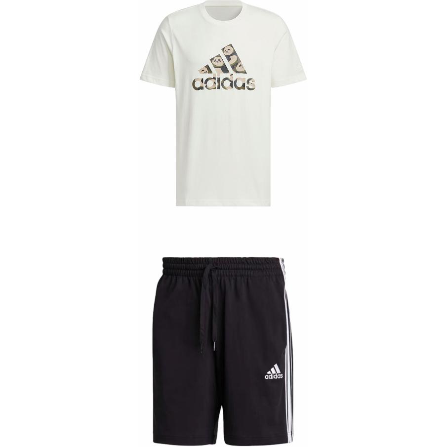Adidas Panda Short Sleeve T-Shirt And Drawstring Shorts Casual Sports Set Men sets JI6840+GK9988 S
Adidas Panda Short Sleeve T-Shirt And Drawstring Shorts Casual Sports Set Men sets JI6840+GK9988 S