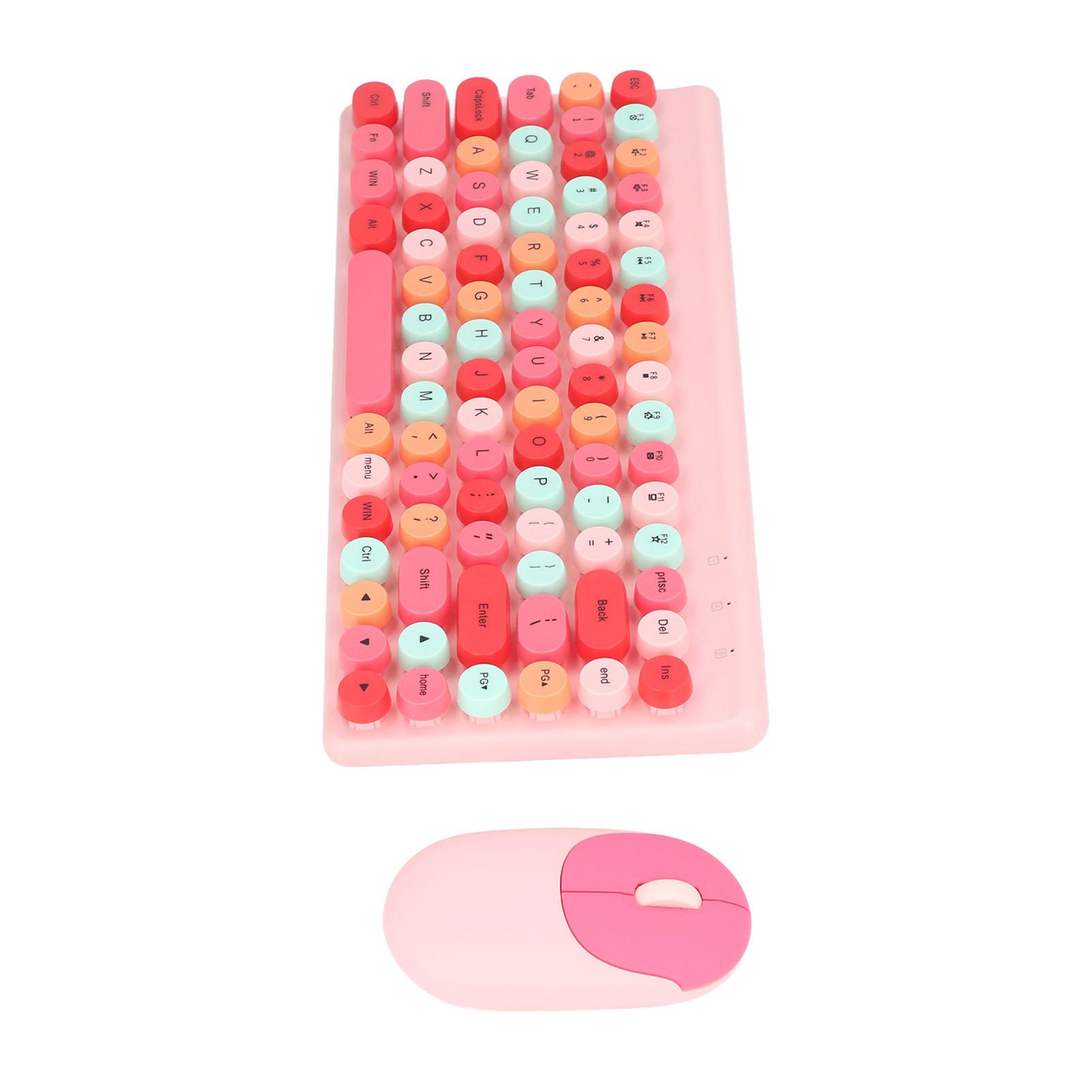 USB-клавіатура-миша, бездротова мила змішана кольорова 86 клавіш, ретро, кругла увігнута клавіша, 1200 точок на дюйм, ігри рожевий
USB-клавіатура-миша, бездротова мила змішана кольорова 86 клавіш, ретро, кругла увігнута клавіша, 1200 точок на дюйм, ігри рожевий