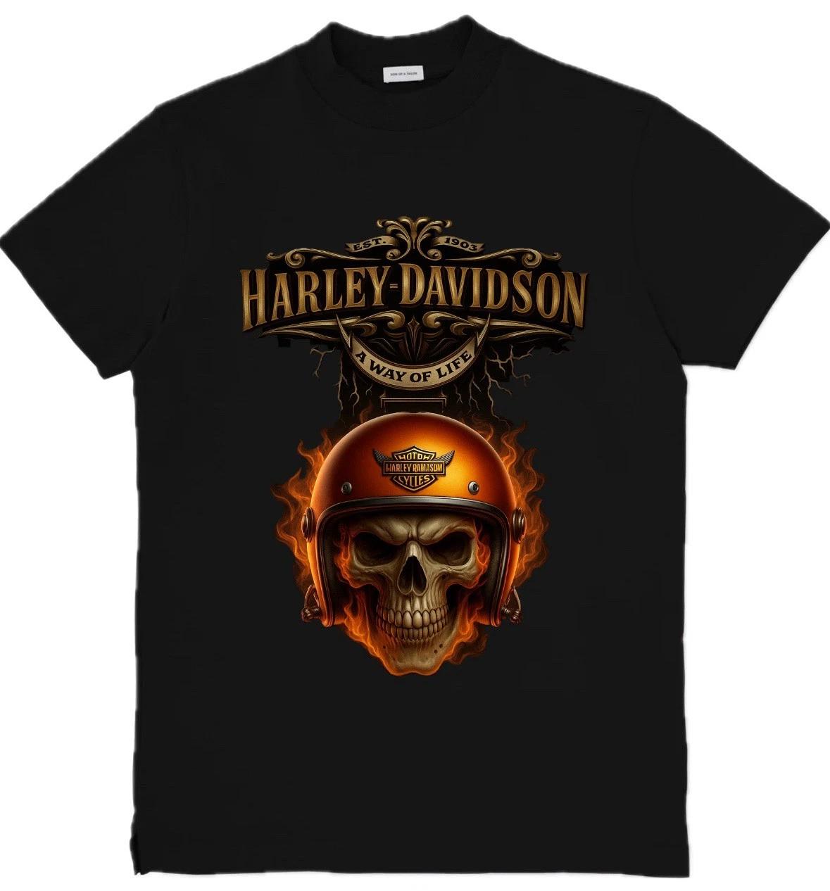 Графічна унісекс футболка в стилі Harley-Davidson з принтом Орла та Черепа S-3XL M
Графічна унісекс футболка в стилі Harley-Davidson з принтом Орла та Черепа S-3XL M