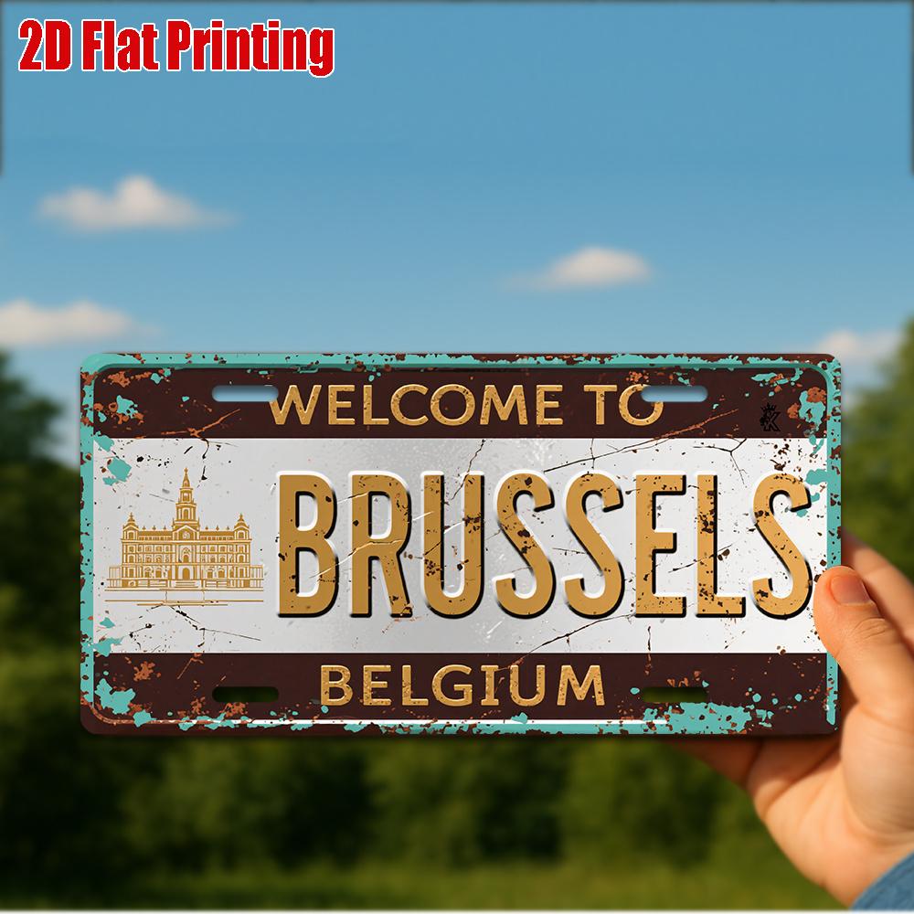 D Flatpc Vintage Metal Sign for Decorationg Only Decorative Sign (cm cm) WELCOME to BRUSSELS Aluminum Sign 15x30cm(5.9x7.8inch)
D Flatpc Vintage Metal Sign for Decorationg Only Decorative Sign (cm cm) WELCOME to BRUSSELS Aluminum Sign 15x30cm(5.9x7.8inch)