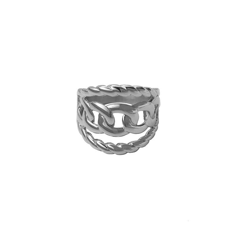 Simple Ring Women S Light Luxury Twist Woven Chain Titanium Steel 18K Electroplated Ring No. 7
Simple Ring Women S Light Luxury Twist Woven Chain Titanium Steel 18K Electroplated Ring No. 7