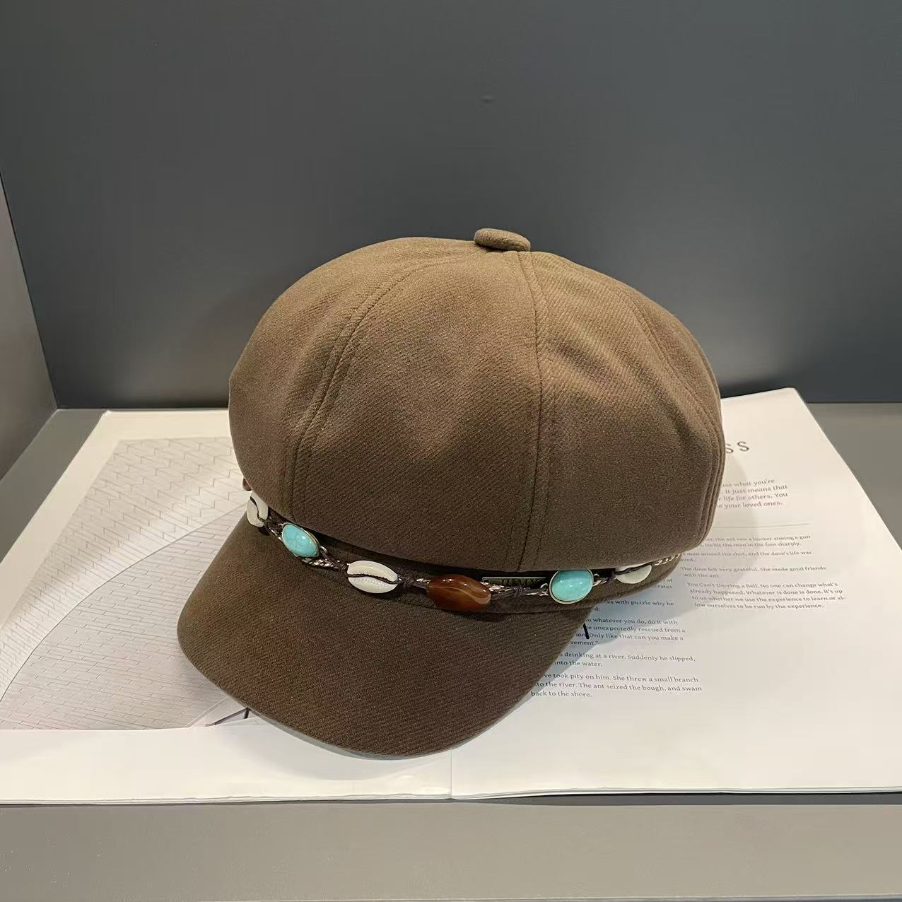 Модная и высококачественная шапка с бахромой для осени и зимы Универсальная корейская повседневная этническая шапка-восьмиуголка для детей M(56-58cm)
Модная и высококачественная шапка с бахромой для осени и зимы Универсальная корейская повседневная этническая шапка-восьмиуголка для детей M(56-58cm)