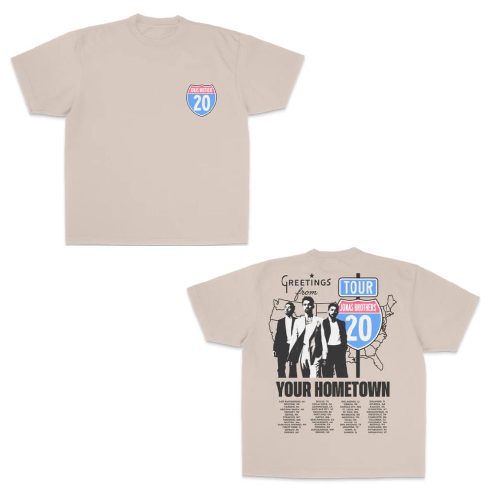 Jonas Brothers Tee Greeting#039;s From Your Hometown Route 20 Tour TShirt Unisex T-Shirt S
Jonas Brothers Tee Greeting#039;s From Your Hometown Route 20 Tour TShirt Unisex T-Shirt S