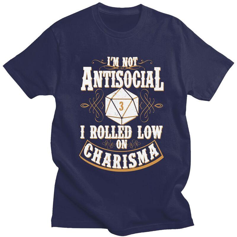 Im Not Antisocial I Rolled Low On Charisma T Shirt for Men 100 Cotton Tshirt Short Sleeve Tee Shirt Loose Fit Clothing Gift 4XL
Im Not Antisocial I Rolled Low On Charisma T Shirt for Men 100 Cotton Tshirt Short Sleeve Tee Shirt Loose Fit Clothing Gift 4XL