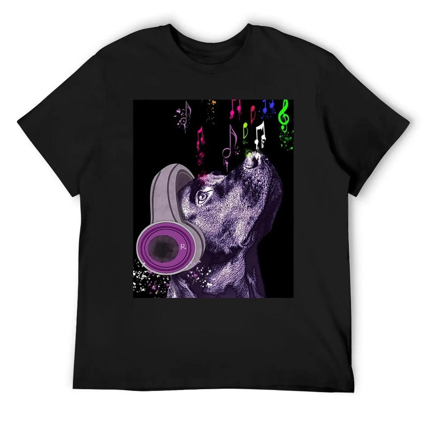 Dog Music, Dog listening to music with headphones T-Shirt funny shirt cotton Funny t-shirt summer shirt workout shirts for men XXXXXL чорний
Dog Music, Dog listening to music with headphones T-Shirt funny shirt cotton Funny t-shirt summer shirt workout shirts for men XXXXXL чорний