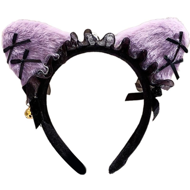 Anime Headband Lace Cats Ear Hairhoop with Bowtie Women Roleplay Props Hairband Costume Accessory for Masquerades Party
Anime Headband Lace Cats Ear Hairhoop with Bowtie Women Roleplay Props Hairband Costume Accessory for Masquerades Party