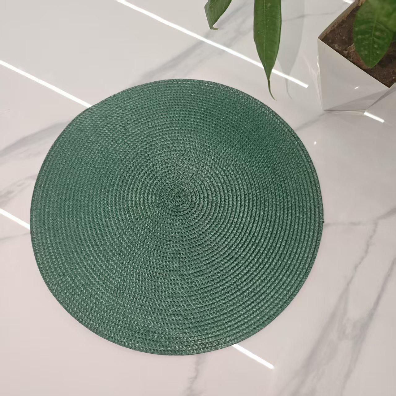 Oil-Proof Solid Color Round PP Woven Heat-Resistant Placemat for Daily Use Kitchenware Diameter 38CM
Oil-Proof Solid Color Round PP Woven Heat-Resistant Placemat for Daily Use Kitchenware Diameter 38CM