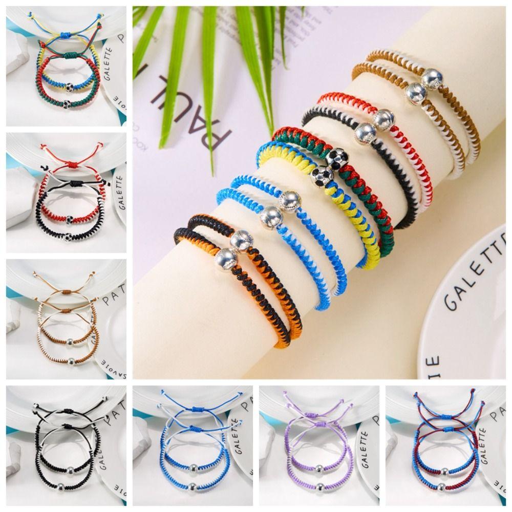 2PCS/Set Handmade Football Woven Bracelet Minimalist Baseball Pendant Bracelet Men style 5
2PCS/Set Handmade Football Woven Bracelet Minimalist Baseball Pendant Bracelet Men style 5