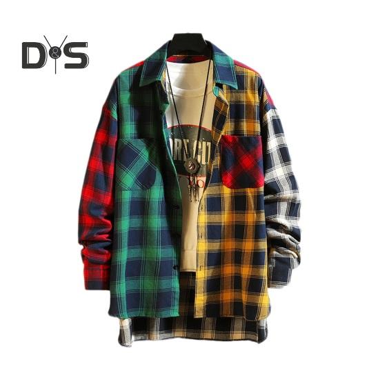 Мужская весенняя рубашка с цветными блоками и клетчатым принтом, однобортная, свободная, с длинными рукавами и пуговицами на лацканах, уличная одежда, повседневный кардиган, рубашка, пальто XL зелёный
Мужская весенняя рубашка с цветными блоками и клетчатым принтом, однобортная, свободная, с длинными рукавами и пуговицами на лацканах, уличная одежда, повседневный кардиган, рубашка, пальто XL зелёный