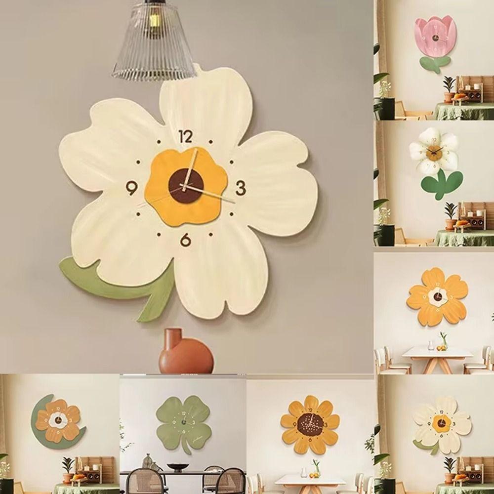 Warm Light Hanging Clock with Light Silent Luminous Wall Clock 3D Flower Decors Wall Clock Bedroom Style 5
Warm Light Hanging Clock with Light Silent Luminous Wall Clock 3D Flower Decors Wall Clock Bedroom Style 5