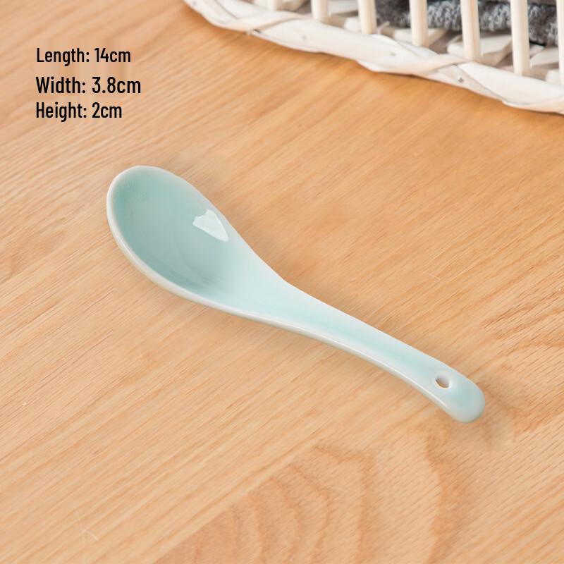 Diyao Powder Green Ceramic Long Handle Soup Spoons (Set of 2)
Diyao Powder Green Ceramic Long Handle Soup Spoons (Set of 2)