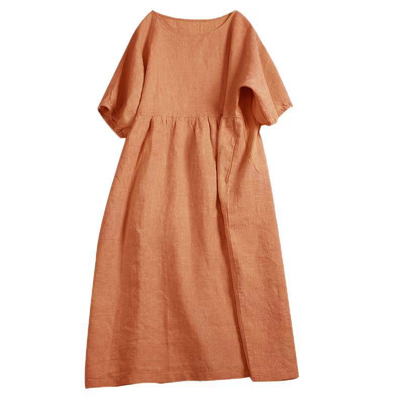 Plus Size Casual Short Sleeve Round Neck Doll Dress - Loose Artistic Cotton Skirt for Spring/Summer 2026 2XL (130-140 jin)
Plus Size Casual Short Sleeve Round Neck Doll Dress - Loose Artistic Cotton Skirt for Spring/Summer 2026 2XL (130-140 jin)