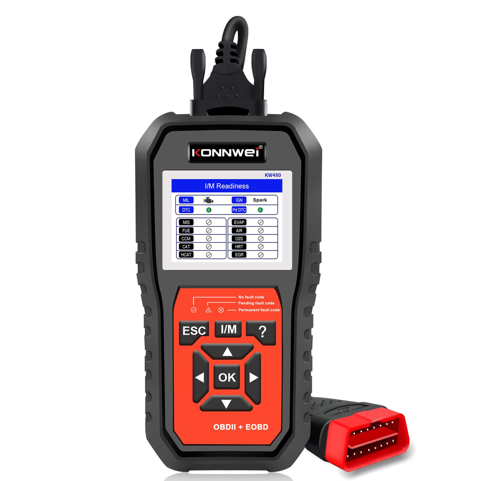 KONNWEI KW480 Всесистемный диагностический сканер OBD с 11 специальными функциями для подбора батарей, English чёрный
KONNWEI KW480 Всесистемный диагностический сканер OBD с 11 специальными функциями для подбора батарей, English чёрный