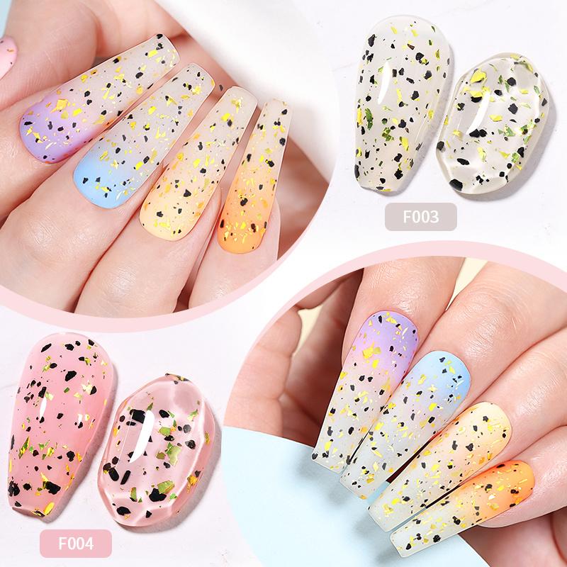 LILYCUTE Прозрачный гель-лак для ногтей с яичной скорлупой Золотая фольга Блеск Эффект перепелиного яйца с любым цветом Базовое верхнее покрытие Впитать гель-лак
LILYCUTE Прозрачный гель-лак для ногтей с яичной скорлупой Золотая фольга Блеск Эффект перепелиного яйца с любым цветом Базовое верхнее покрытие Впитать гель-лак