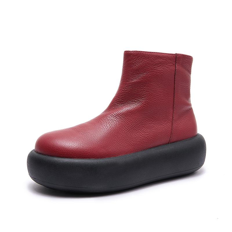 Женская обувь, Короткие ботинки, Кожаные ботинки с толстой подошвой и увеличением роста с большим пальцем, Ботинки Мартина из губки 40 кирпич красный
Женская обувь, Короткие ботинки, Кожаные ботинки с толстой подошвой и увеличением роста с большим пальцем, Ботинки Мартина из губки 40 кирпич красный