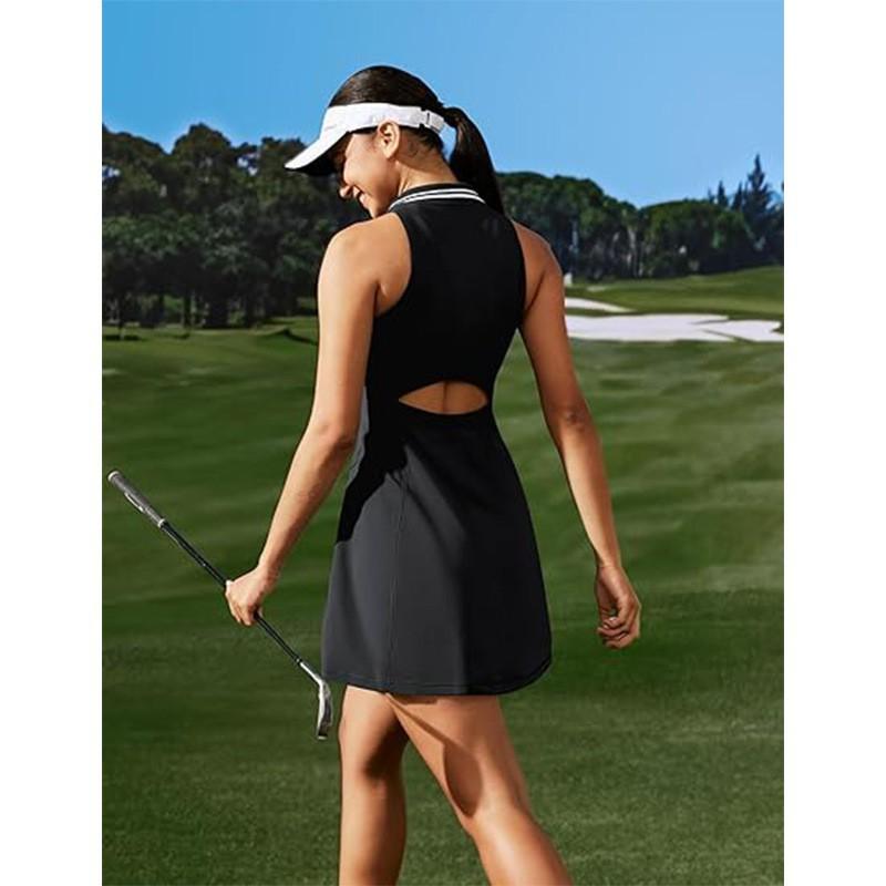 Polo Collar Tennis Dress Women With Chest Pad Waist Golf Outdoor Sports Badminton Short Skirt L
Polo Collar Tennis Dress Women With Chest Pad Waist Golf Outdoor Sports Badminton Short Skirt L
