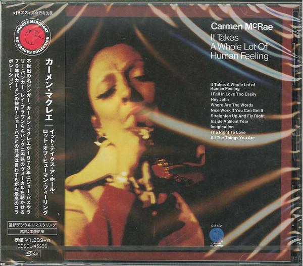 CD CARMEN MCRAE - A Whole Lot Of Human Feeling CDSOL45956 Solid Records 2019 Japan ObiJazz Used
CD CARMEN MCRAE - A Whole Lot Of Human Feeling CDSOL45956 Solid Records 2019 Japan ObiJazz Used