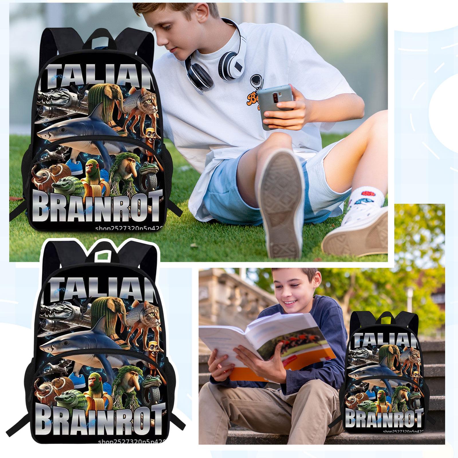 Рюкзак, Рюкзак с 3D цифровой печатью, Рюкзак для возвращения в школу, Школьная наплечная сумка для студентов и фанатов One Size