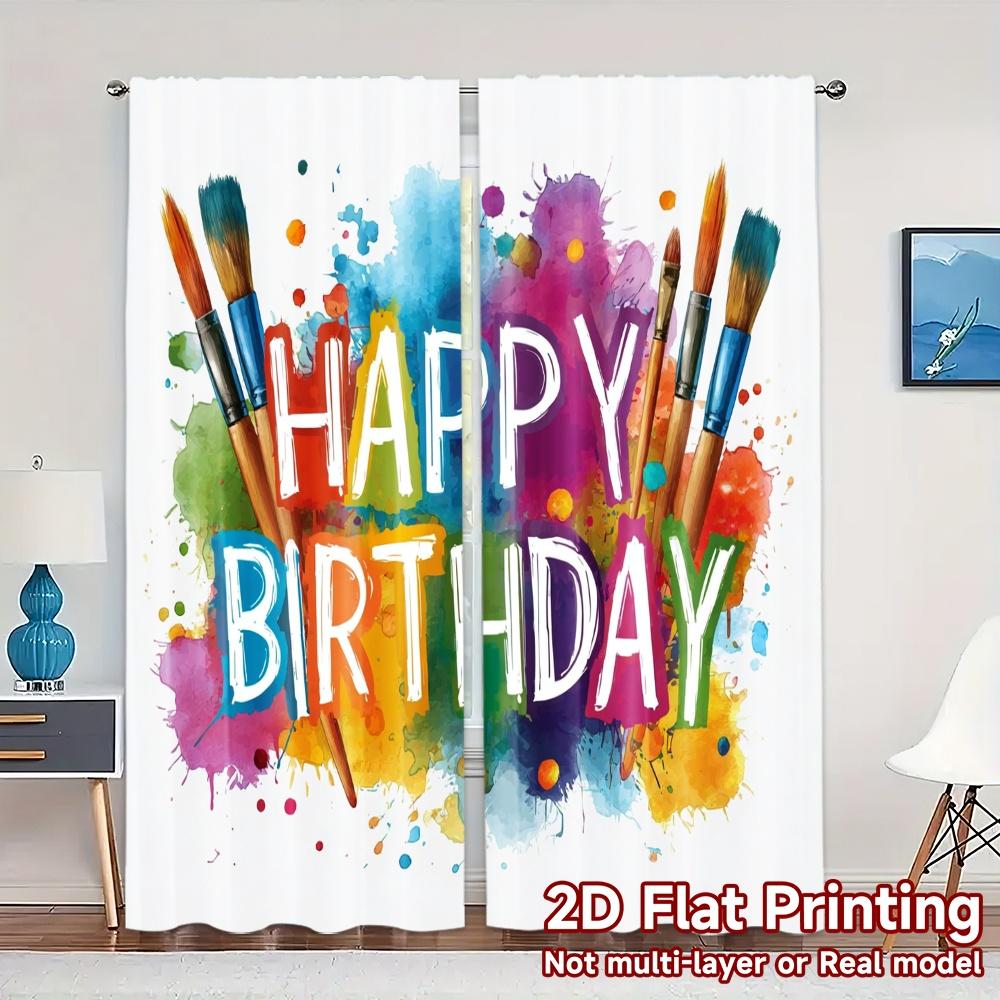 Комплект из 2 плоских печатных штор без карниза Birthdaypalette Модные Шикарные Универсальные Полиэстеровые Шторы W100*H70(CM)-Rod Pocket&1PCS
Комплект из 2 плоских печатных штор без карниза Birthdaypalette Модные Шикарные Универсальные Полиэстеровые Шторы W100*H70(CM)-Rod Pocket&1PCS