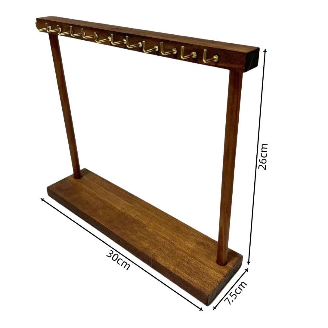 Walnut Wood Grain Necklace Stand & Calligraphy Brush Rack
Walnut Wood Grain Necklace Stand & Calligraphy Brush Rack