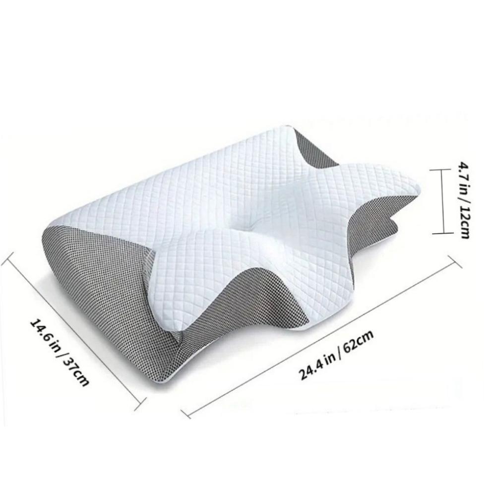 Memory Foam Neck Pillow, Cervical Neck Support Ergonomic Contoured Design Pillows Slow Rebound Orthopedic Bed Pillow сірий
Memory Foam Neck Pillow, Cervical Neck Support Ergonomic Contoured Design Pillows Slow Rebound Orthopedic Bed Pillow сірий
