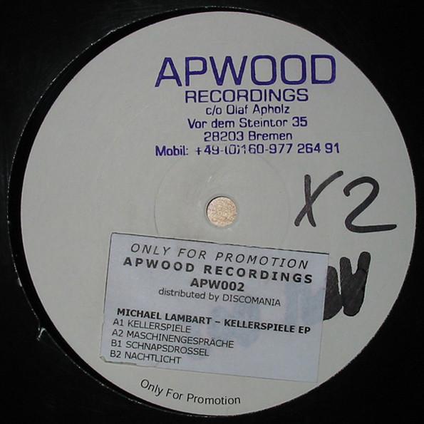 12inch Record MICHAEL LAMBART - Kellerspiele EP APW002 Apwood Recordin 2004 Germany Dance & Electronica Used
12inch Record MICHAEL LAMBART - Kellerspiele EP APW002 Apwood Recordin 2004 Germany Dance & Electronica Used
