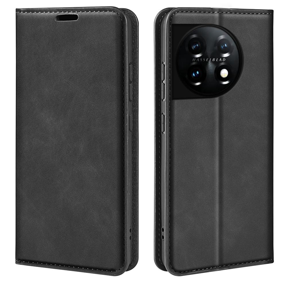 Для OnePlus 11 5G Чехол-кошелек с магнитным автозакрытием и ощущением прикосновения к коже, Полностью обернутый ПУ кожей, Подставка, Флип-чехол для телефона Black
Для OnePlus 11 5G Чехол-кошелек с магнитным автозакрытием и ощущением прикосновения к коже, Полностью обернутый ПУ кожей, Подставка, Флип-чехол для телефона Black