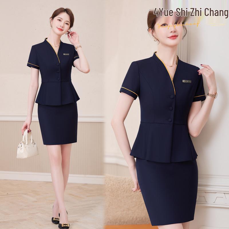 Women s 2025 Summer Collarless Short Sleeve Suit Set for Professional Jewelry Store/Hotel Reception Staff XL
Women s 2025 Summer Collarless Short Sleeve Suit Set for Professional Jewelry Store/Hotel Reception Staff XL