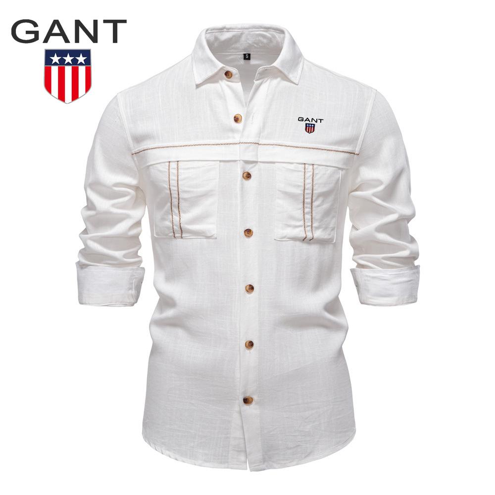 GANT 2025 Spring and Summer New Embroidered Men s Casual Shirt Large Solid Color Pocket Decoration Long Sleeve Shirt for Men XXL
GANT 2025 Spring and Summer New Embroidered Men s Casual Shirt Large Solid Color Pocket Decoration Long Sleeve Shirt for Men XXL