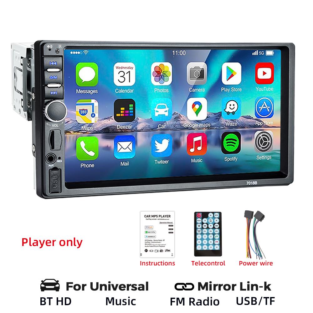 HIPPBQCC 1 Din Car Radio 7 Inch MP5 Multimedia Player Touch Screen FM ISO Power Aux Input Bluetooth USB Mirror Link Universal
HIPPBQCC 1 Din Car Radio 7 Inch MP5 Multimedia Player Touch Screen FM ISO Power Aux Input Bluetooth USB Mirror Link Universal