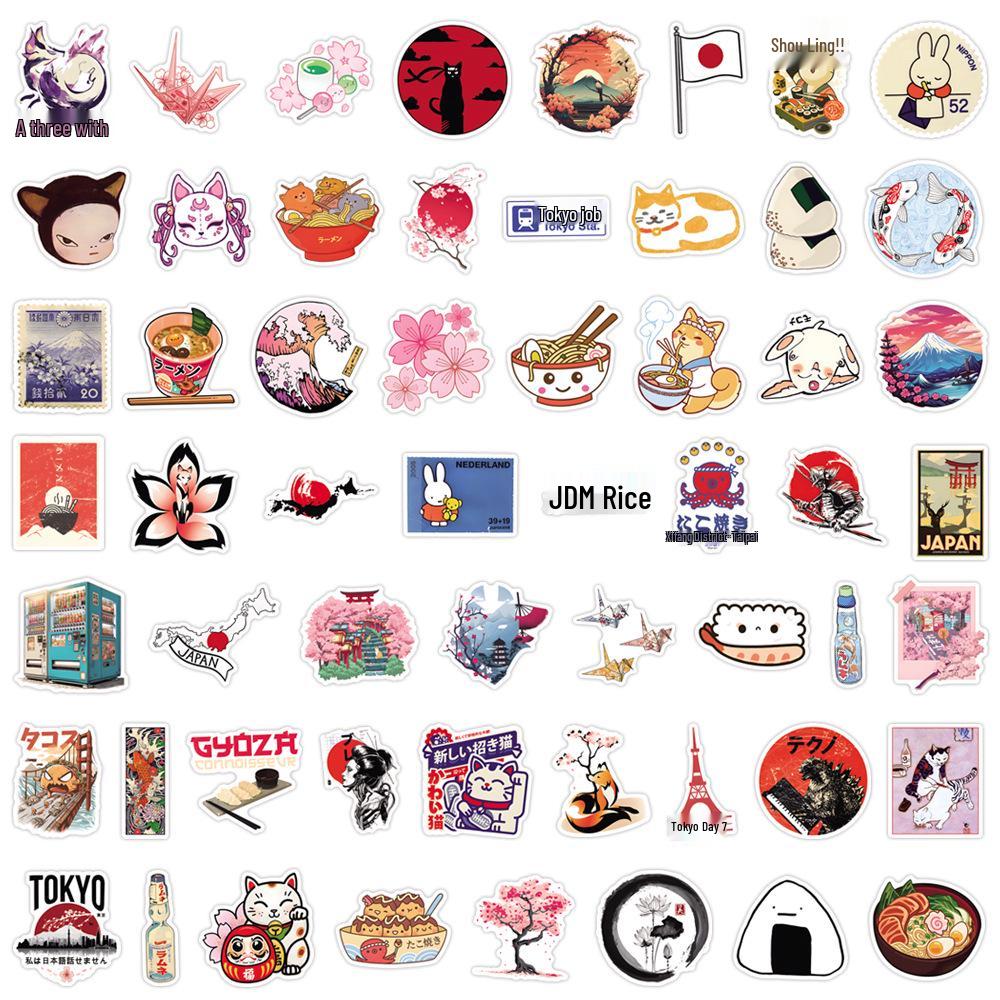 55 Japanese Style Cartoon Graffiti Stickers for Planner, Water Bottle, and Computer - Waterproof Sheet Set
55 Japanese Style Cartoon Graffiti Stickers for Planner, Water Bottle, and Computer - Waterproof Sheet Set