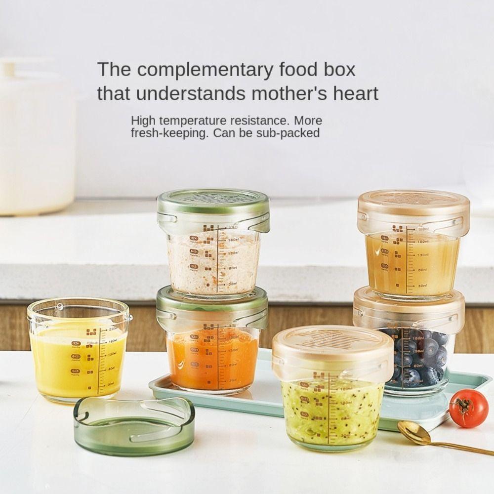 2PC 280ml Glass Food Storage Box Fresh-keeping Refrigerator Sealed Jar Frozen Baby Food Glass Cup
2PC 280ml Glass Food Storage Box Fresh-keeping Refrigerator Sealed Jar Frozen Baby Food Glass Cup