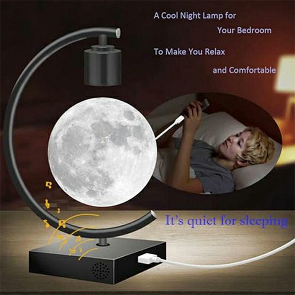 Magnetic Levitating 3D Floating Moon Lamp with Bluetooth-compatible Speaker 18W Type-C Fast Charger for Phones EU Plug
Magnetic Levitating 3D Floating Moon Lamp with Bluetooth-compatible Speaker 18W Type-C Fast Charger for Phones EU Plug