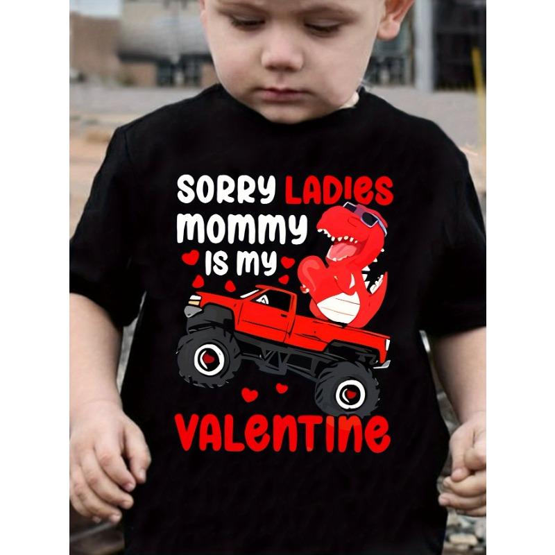 European sizes Boys Cotton T-shirt Mommy Is My Valentine Print for Comfortable And Casual Round Neck Short Sleeves 98cm чёрный
European sizes Boys Cotton T-shirt Mommy Is My Valentine Print for Comfortable And Casual Round Neck Short Sleeves 98cm чёрный