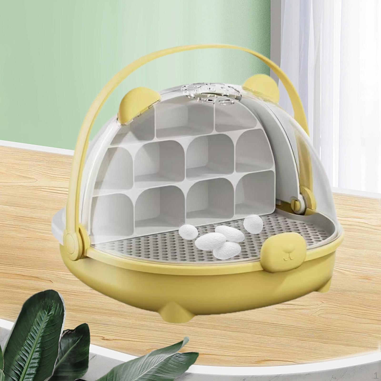 Міні інкубатор для шовкопрядів та черепах з прозорим дизайном жовтий
Міні інкубатор для шовкопрядів та черепах з прозорим дизайном жовтий