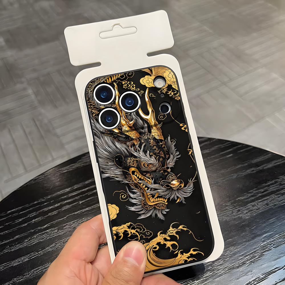 Art Dragon Phone Case For IPhone 17 Air 16 E Pro Max 15 14 13 Mini 12 Pro 11 Max Plus Black Soft Shell iPhone 16e
Art Dragon Phone Case For IPhone 17 Air 16 E Pro Max 15 14 13 Mini 12 Pro 11 Max Plus Black Soft Shell iPhone 16e