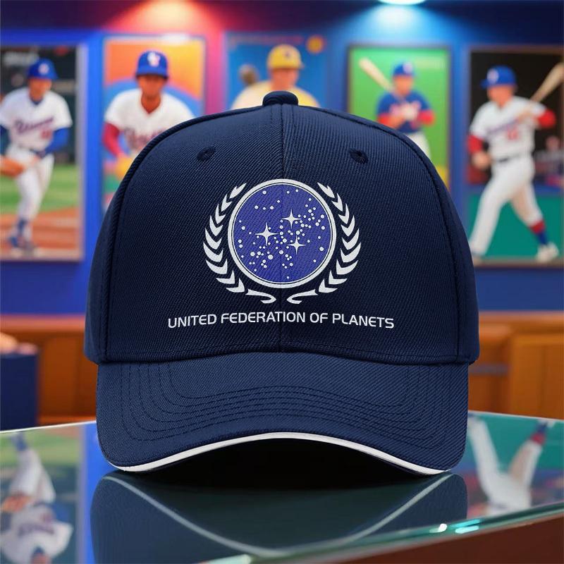 1pc 2025 Summer Autumn Lightweight Baseball Cap Adjustable Black Snapback Hat with United Federation of Planets Logo One Size
1pc 2025 Summer Autumn Lightweight Baseball Cap Adjustable Black Snapback Hat with United Federation of Planets Logo One Size