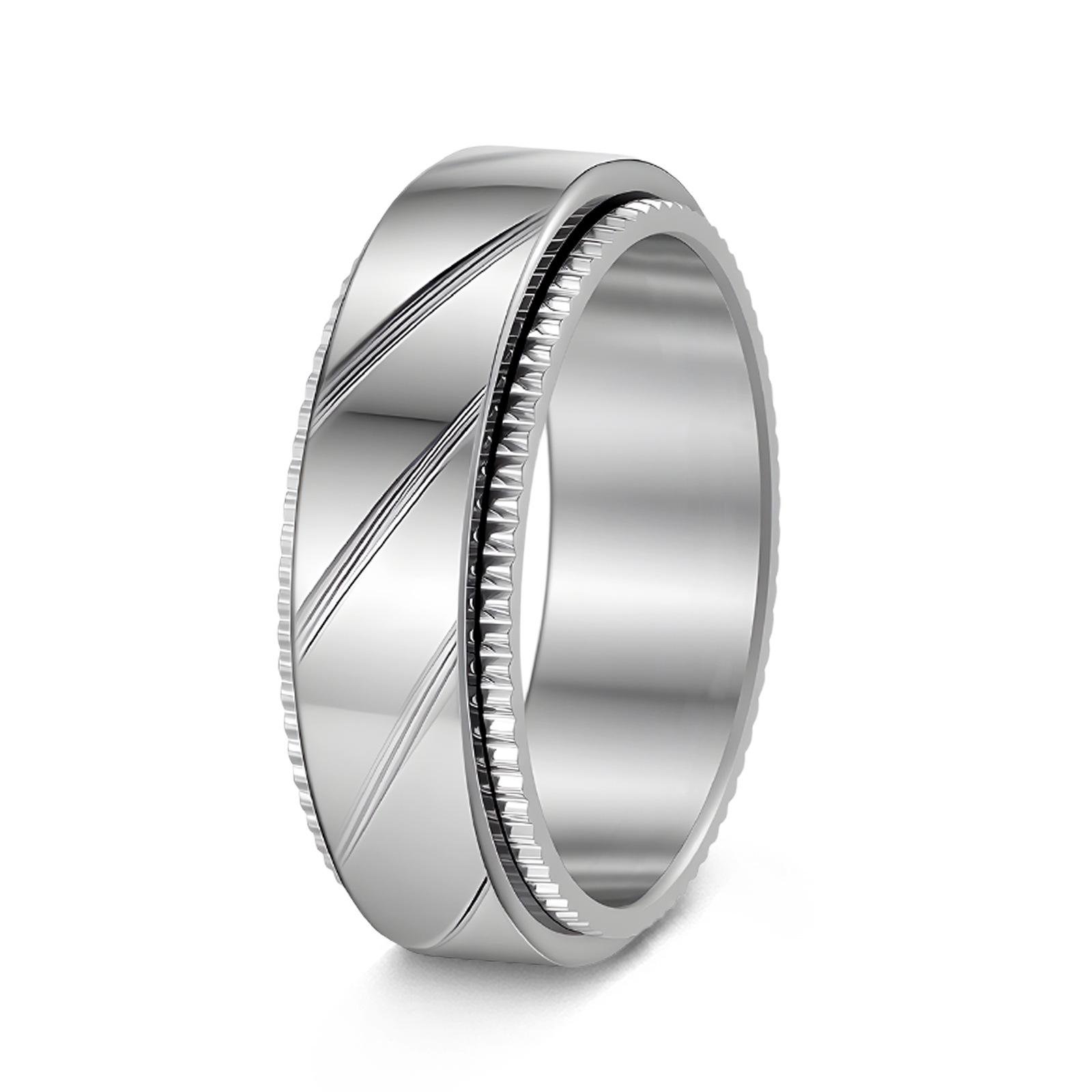 Rotatable 8mm Titanium Steel Punk Ring Vacuum Plated Durable Mesh Patterned Jewelry No. 7
Rotatable 8mm Titanium Steel Punk Ring Vacuum Plated Durable Mesh Patterned Jewelry No. 7
